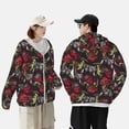 thumbnail image 3 of Rocae Vintage Gaming Print Breathable Sun Protection Hoodie Quick-Dry Lightweight Long Sleeve Hoodie Unisex Running Sports Shirt X-Large, 3 of 9