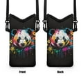 thumbnail image 6 of Xoenoiee Universal Neoprene Cell Phone Pouch Stylish Mobile Protection Case Bag with Large Top Opening, Hook and Loop Fastener Cellphone Crossbody Purse, 4 X 8 Inch, Panda Black Splash Ink, 6 of 7
