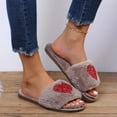 thumbnail image 4 of HWRETIE Women's Winter Warm Round Toe Soft Sole Indoor Slippers Cozy House Shoes, 4 of 9