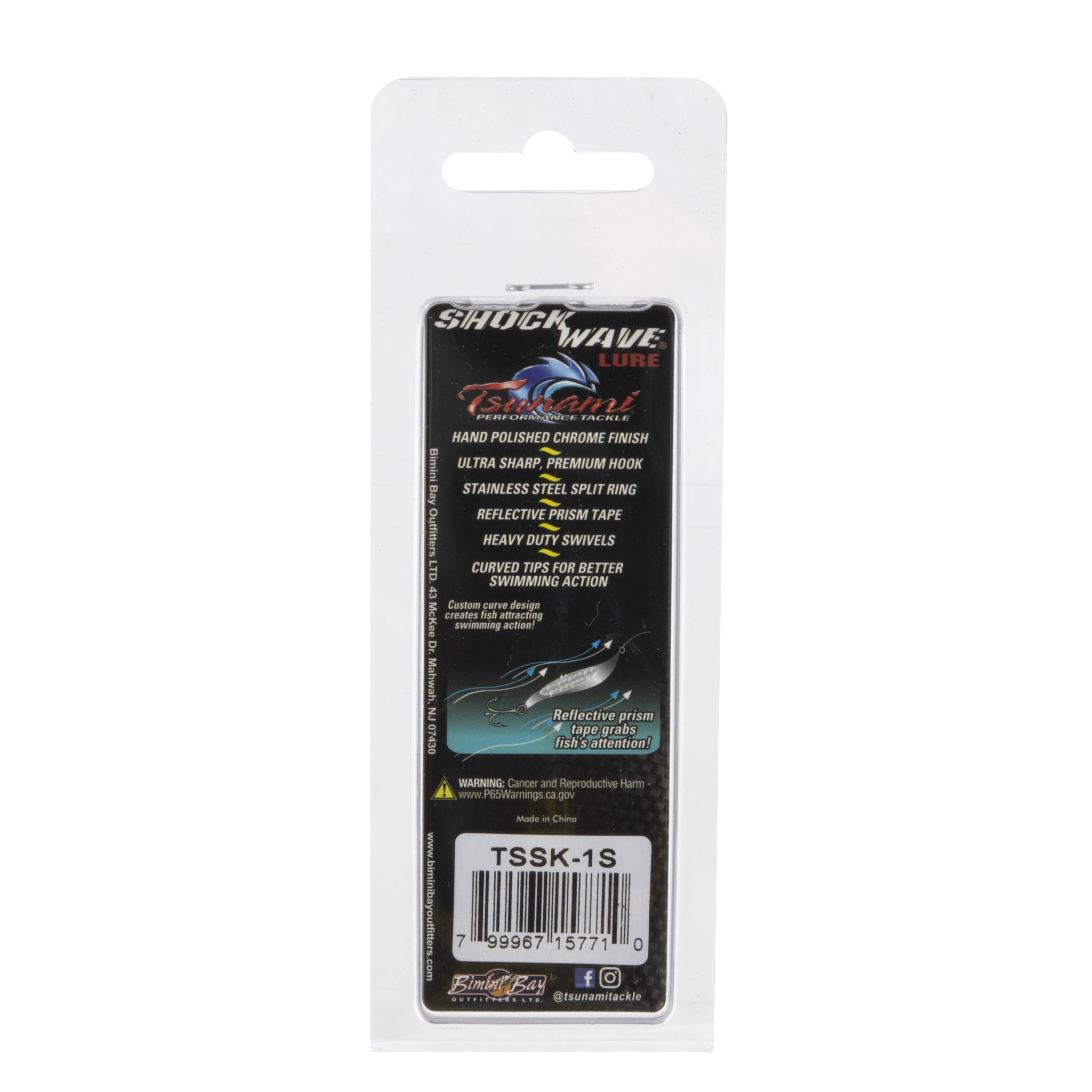 Tsunami Shockwave Chrome Silver Fishing Lures - Walmart.com