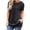 Black, variant on USSUMA Tops for Women Trendy Fashion Women Casual Round Neck Short Sleeve Solid Ladies Tops Blouse Elegant up to 6 Off Blue Polyester XL