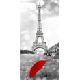 thumbnail image 2 of Allen, Kimberly 18x32 Gold Ornate Wood Framed with Double Matting Museum Art Print Titled - Red Umbrella Paris 1, 2 of 4