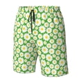 thumbnail image 5 of Naloa Daisies Flowers Men's Beach Shorts, Surfing shorts, Swim trunks, Quick Dry Swim Trunks for Surfing Beach Fun - XX-Large, 5 of 9