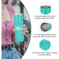 thumbnail image 5 of Mr and Mrs Tumbler Set, Stainless Steel Skinny Tumbler Gift for Newlyweds Couples Wife Bride To Be Newly Engaged Bridal Shower, 20 oz Insulated Tumbler for Wedding Engagement, Black and Mint, 5 of 6