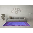 thumbnail image 3 of Ahgly Company Indoor Square Oriental Purple Industrial Area Rugs, 8' Square, 3 of 4
