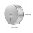 thumbnail image 2 of OUNONA Round Tissue Holder Wall Mounted for Bathroom Accessories, and Stylish 1Pc, 2 of 6