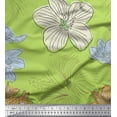 thumbnail image 1 of Soimoi Cotton Cambric Fabric Lily Flower Decor Fabric Printed Yard 56 Inch Wide, 1 of 1