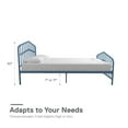 Novogratz Bushwick Metal Bed, Queen, Sea Blue
