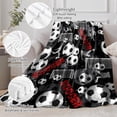 thumbnail image 5 of Football Blanket for Boys, Football Gifts for Boys, Soft Football Gift Blanket for Room Decor Bedding 40x50 in, 5 of 5