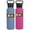 Blue and Pink, variant on Ozark Trail 40 oz Vacuum Insulated Stainless Steel Water Bottle, Hot Pink