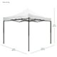 thumbnail image 3 of Carpa Toldo 3x3 Plegable Con Maletin Impermeable 600d Jardimex  Blanco, 3 of 8