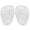Clear, variant on ICERUN 2 Pcs Insoles for Women,Soft Silicone Shoe Inserts,Pressure Relief Non-Slip Adhesive Heel Pads,Beige