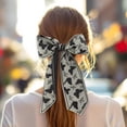 thumbnail image 2 of Unique Bargains 1 Pc Scarf Headband Butterflies Neck Scarf for Women Black Gray, 2 of 5