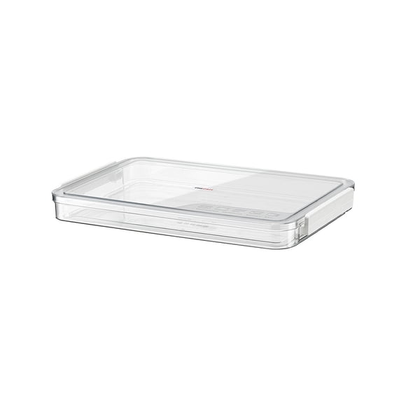 Inteprter Caja de almacenamiento Estuche protector transparente ligero Liso Impermeable Ahorro de espacio Titular Accesorio Archivo Cosméticos Almacenamiento y organización del hogar Pequeño
