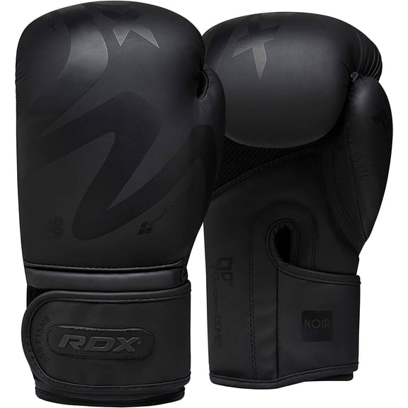 RDX Boxing Gloves, Training Heavy Bag Gloves , Sparring Muay Thai Kickboxing Mitts, Unisex, Black,16oz
