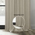 thumbnail image 6 of HPD Half Price Drapes Oatmeal Grommet Faux Linen Room Darkening Curtains for Bedroom & Living Room Curtains (1 Panel), Door & Window Curtains 84 inches long, Grommet curtains & drapes, 50W X 84L, 6 of 10