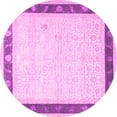 thumbnail image 1 of Ahgly Company Indoor Round Persian Pink Traditional Area Rugs, 7' Round, 1 of 4