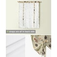 thumbnail image 4 of Mushroom Flowers And Leaves Retro Window Curtain for Living Room Kitchen Tie-up Roman Curtain Home Decor Balcony Blinds Drapes, 4 of 5