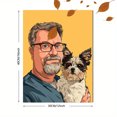 thumbnail image 3 of Custom Cartoon Dog Portrait Canvas Wall Art 15.75x11.81 Inches, 3 of 8