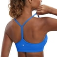 thumbnail image 1 of Sujetador deportivo CRZ YOGA Butterluxe para mujer, acolchado en la espalda en Y, azul, 1 of 4