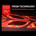 thumbnail image 4 of Langgg 6 Pieces Car Body Reflective Sticker Anti-skid Carbon Fiber Stickers Universal Automotive Anti-collision Warning Decal Red, 4 of 6