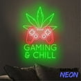 thumbnail image 5 of Handmadetneonsign Gaming And Chill Neon Sign, Gamer Led Sign, Game Bar Wall Decor, Game Room Wall Decor 92527, 5 of 5