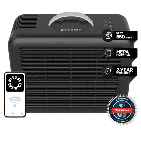 PuroAir 100i HEPA Air Purifiers for Home Pets - Covers 550 sq ft