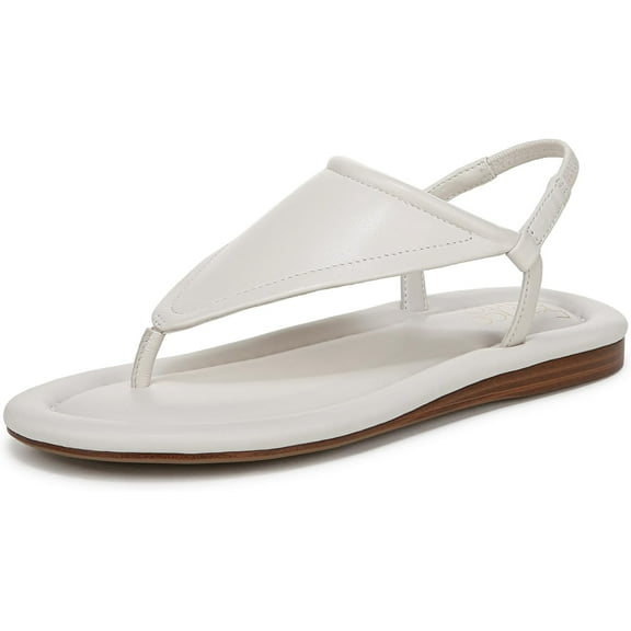 Franco Sarto Women's Jocelyn Thong Slingback Sandal Chiffon White 11M
