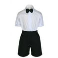 thumbnail image 5 of Baby Boy Toddler Formal Vest Shorts Black 6pc Suit Vest Necktie Color Pick S-4T, 5 of 6