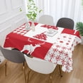 thumbnail image 5 of BZSMCE Square Tablecloth The Deer Sonwflake Pattern Tableclothes, 5 of 9