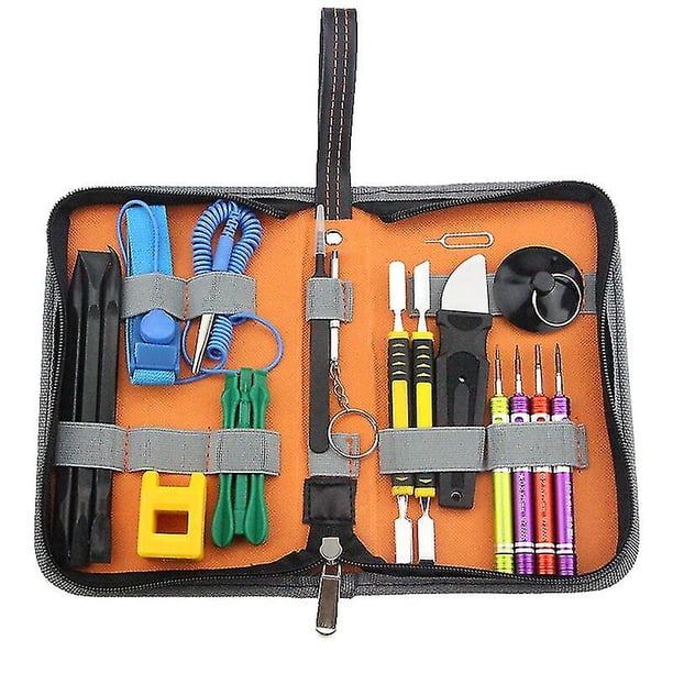 Kit de herramientas de reparación de teléfonos, bolsa para Universal 7 6s 6 5s 5c 5 4, herramientas manuales múltiples, juego de destornilladores, pinzas, cuchillo ZefeiWu 8390614027541