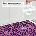 thumbnail image 6 of XMXY Dish Drying Mat for Kitchen Counter, Fashion Animal Leopard Texture Absorbent Coffee Cup Dishes Rack Drainer Mats, 18x24 Inches, 6 of 9