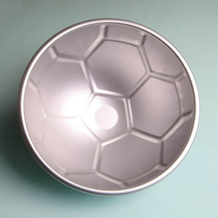 1 PCS 3D Half Round Ball Shaped Football Cake Mold 8 inch Thickening  Aluminum Alloy Mould Birthday Baking Pan 