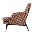 thumbnail image 2 of Armero Plush Orange Diamond Fabric Armchair, 2 of 3