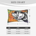 thumbnail image 4 of Fotbe Fishing Bass Pattern Pillow Cases - Envelope Closure - Luxury, Extra Soft, Cooling Pillow Covers - Wrinkle, Fade, Stain Resistant-16"x24", 4 of 6