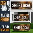 thumbnail image 2 of Support Local Business Banner | Shop Local Banner | Community Support Sign | Small Business Grand Opening Banner| Storefront Promotion - 48"x18" Vinyl Banner - 4 Corner Grommets - BAN0015, 2 of 5