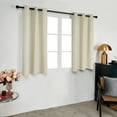 thumbnail image 3 of Deconovo Contemporary Beige Solid Print Blackout Curtains, Grommet Top, 38 x 54 Inch, 2 Panels, 3 of 9
