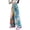 3-Blue, variant on Girls Wide Leg Jeans Spring Summer And Autumn New Models For Middle And Large Children Personalized Wide Leg Straight Loose Casual Trousers