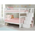 thumbnail image 4 of Atlantic Furniture Lit Superposé Columbia avec Escalier, Grand Lit/double, Blanc, 4 of 5