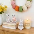 thumbnail image 3 of Easter Bunny Statue Resin Decoration, Cute Rabbit Figurine for Home Yard and Garden Decor, Decorative Easter Rabbit Sculpture for Lawn Patio Porch Display and Seasonal Spring Holiday Accent, 3 of 6
