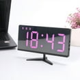 thumbnail image 1 of Alarm Clock,Led Small Digital Alarm Clock For Bedrooms,Hot Selling Concise Colorful Screen Weather Clock Temperature and Humidity On The Same Screen Electronic Alarm Clock Backlit Calendar Clock, 1 of 8