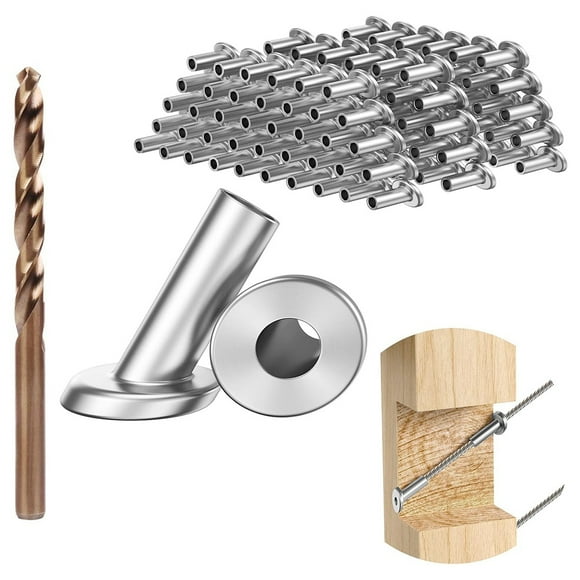 40 Pack Angle Beveled Protector Sleeves, Wood Post Protector Stair Cable Railing 1/8, 30 Degree