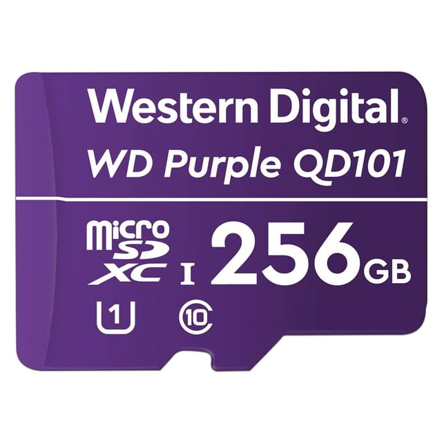 Memoria Western Digital Purple MicroSDXC UHS-I U1 de 256 GB, Clase 10. Western Digital WDD256G1P0C