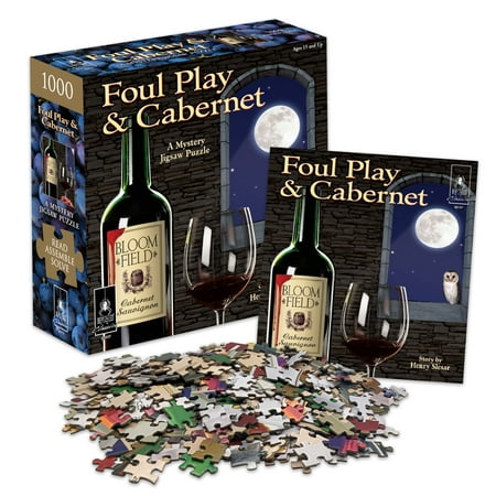 Murder Mystery Party | Classic Mystery Jigsaw Puzzle, Foul Play & Cabernet, 1,000 Piece Jigsaw Puzzle