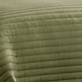 thumbnail image 2 of Excursion Channel Quilted 3 pc F/Q Blush Riverbrook Home Excursion Channel Quilted Microfiber Comforter Set Green - Full, 2 of 5