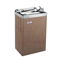 On-Wall Single Drinking Fountain, 1 Level, 9 1/2 in D, 44 7/8 in H, 17 5/16 in W