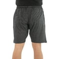 thumbnail image 3 of At the Buzzer Men's Pajama Shorts with pockets (Black Melange, XXX-large), 3 of 3