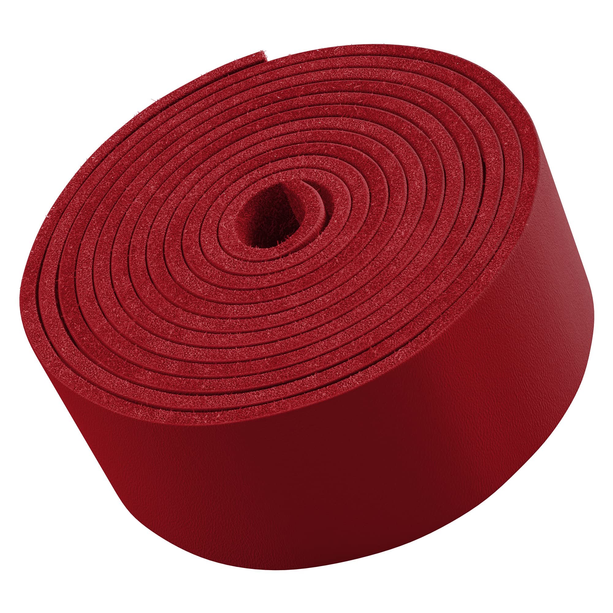 Tofl Leather Strap for Shoes Purses Jewelry Making and DIY Craft Projects Red 1 Strap 72" x 3/4"