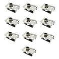 thumbnail image 1 of Colaxi 10Pcs U Type Clips with Thread Stainless Steel Portable High Hardness Sturdy U Type Clip Nut for Motorcycle Scooter Car M4, 1 of 7