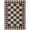 5*7ft-Black and White, variant on Large Rug for Bedroom 8x10 Non-Slip Indoor Outdoor Easy Jute Rug, Stain-Resistant Checkered Accent Carpet, Washable Geometric Floor Cover for Backyard, Living Room, Brown